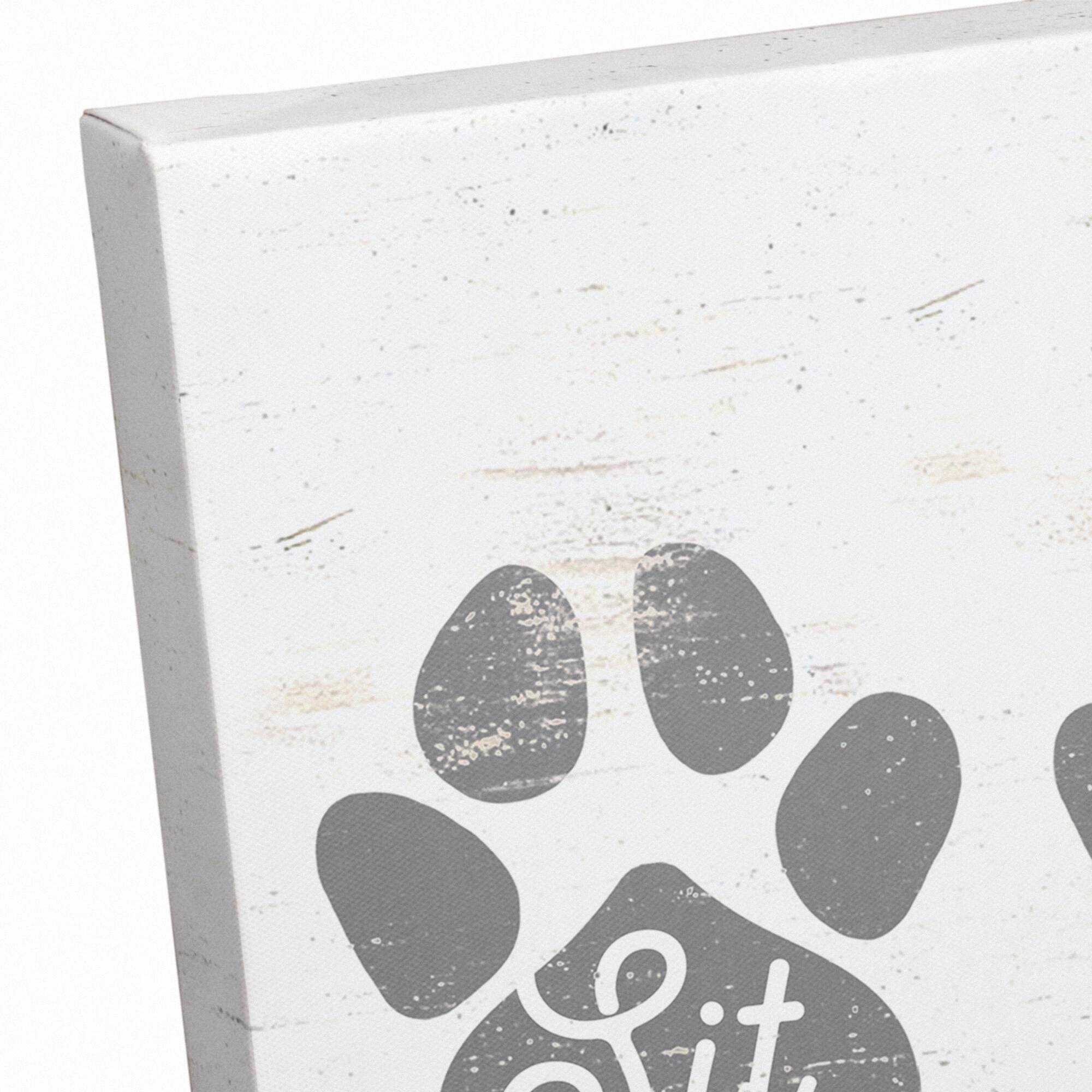 Sit Stay Love Canvas Wall Art